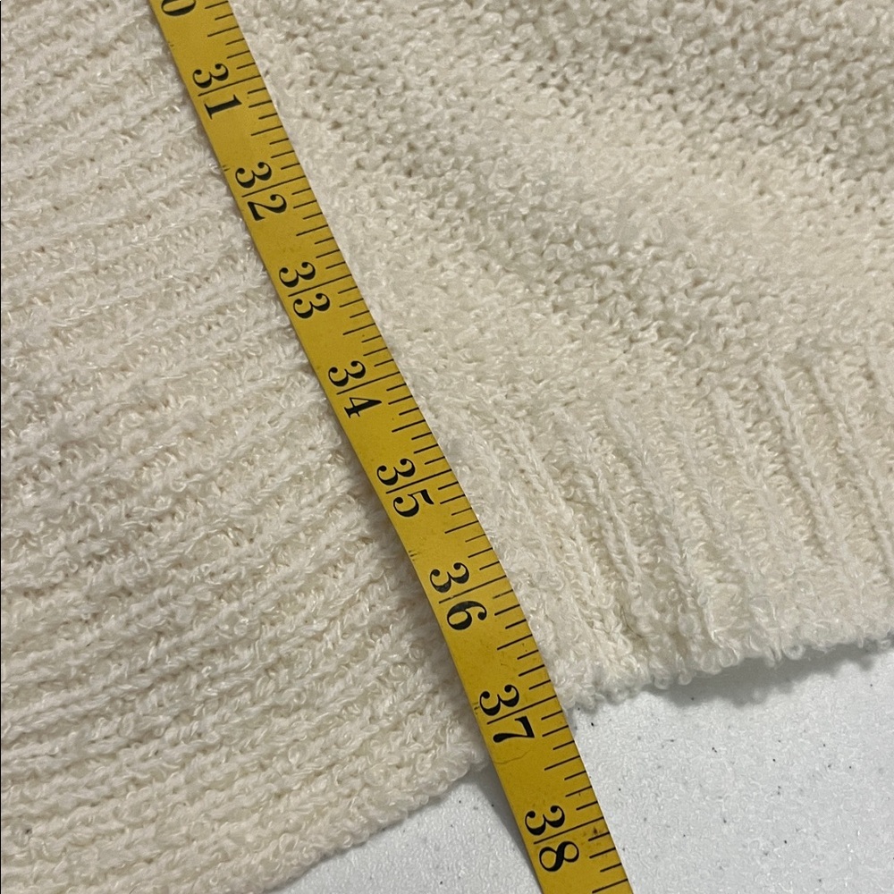 Cream Open-Front Women’s Cardigan Sweater - Picture 8 of 8
